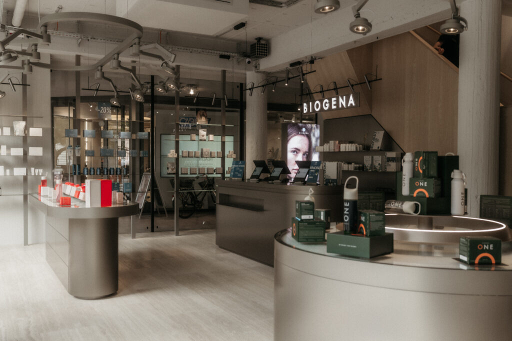 Die Verkaufsfläche der BIOGENA PLAZA München